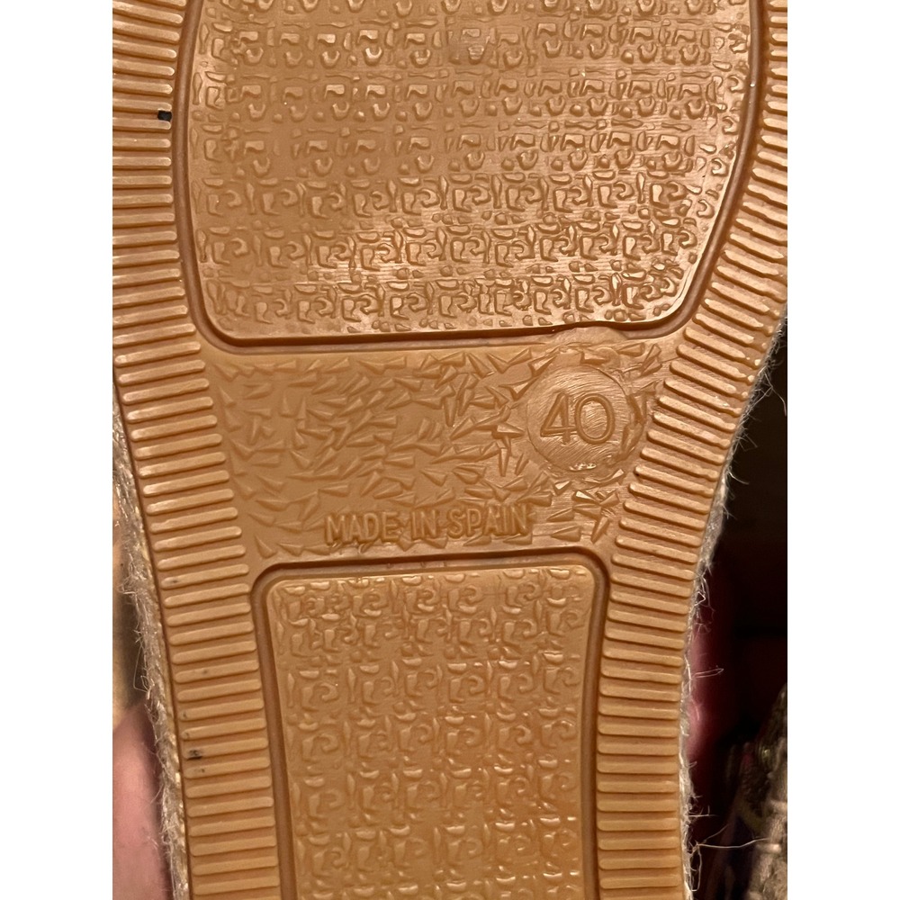 Johnny Was Madrid Espadrille Womens 9.5 Silver Multi Floral Embroidered Metallic - Picture 16 of 16